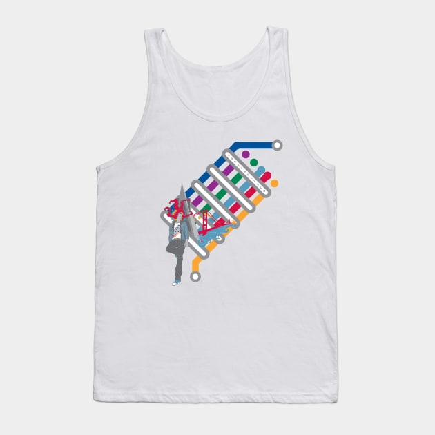 san franciso train lines Tank Top by LeapDaze